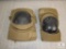 US Army Issue Knee Pads Nylon Velcro Strap Size Large