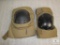 US Army Issue Knee Pads Nylon Velcro Strap Size Small