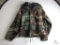 Overgarment Chemical Protective Woodland Camo Hooded Jacket Sz. Medium Short