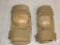 US Army Issue Knee Pads Nylon Velcro Strap Size Medium