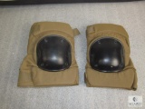 US Army Issue Knee Pads Nylon Velcro Strap Size Large