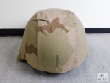 MSA Advanced Combat Helmet Sz. Medium w/ Pads, Straps, & Desert Storm Cover