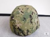Navy Advanced Combat Helmet Sz. Small w/ Pads, Strap, and Camo Cover