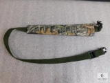 Rifle Sling - Nylon green strap with Camo Rubber Pad