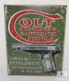 New Vintage look Colt Revolvers & Pistols Safety Advertisement Tin Sign