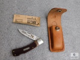 New Schrade Ducks Unlimited Pocket Knife with Leather Sheath