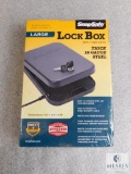 New SnapSafe Large Lock Box with 2 Keys 16 ga Steel 9.5