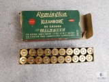 Vintage Box 20 Remington Kleanbore .22 Savage 70 Grain Ammunition Ammo