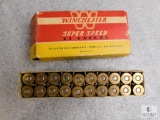 Vintage Box 20 Western Super-X .22 Savage 70 Grain Ammunition Ammo