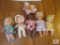 Lot 6 Assorted Vintage Baby Dolls