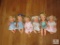 Lot 6 Assorted Vintage Baby Dolls