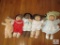 Lot 5 Vintage Cabbage Patch Dolls - Various Styles