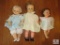 Lot 3 Ideal Toy Co Vintage Baby Dolls each approximately 20