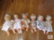 Lot 6 Assorted Vintage Baby Dolls