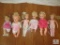 Lot 6 Assorted Vintage Baby Dolls