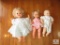 Lot 3 Assorted Vintage Baby Dolls