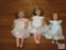 Lot 3 Assorted Vintage Baby Dolls