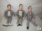Lot 3 Pee-Wee Herman Pull String Plush Dolls