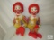 Lot 2 Vintage Ronald McDonald Plush Dolls