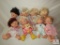 Large Lot of Assorted Baby Face Dolls Poseable Each Approximatley 14