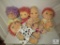 Lot 5 Kenner Hugga Bunch Plush Baby Dolls Huggins