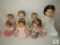 Lot Assorted Vintage Baby Dolls Blinky Eyes & Open Mouths