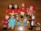 Lot Assorted Character Plush Popeye Lucy Annie Ziggy Cat in Hat +