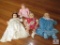 Lot 4 Vintage Old Cameo Baby Dolls Assorted Sizes & Styles