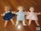 Lot 3 Hasbro J Turner Baby Dolls 1984 Each Approximatley 22