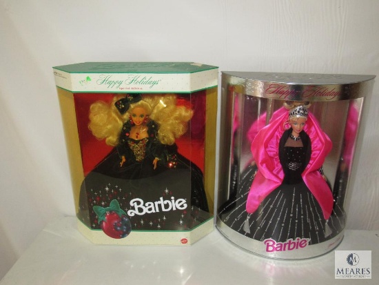 Lot 2 Barbie Happy Holidays 1991 & 1998 Special Edition New in boxes