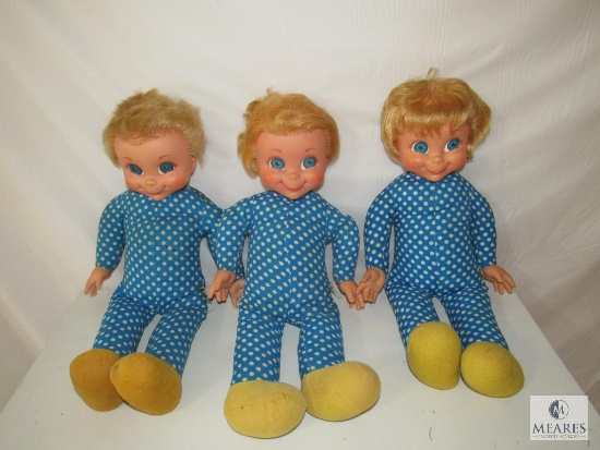 Lot 3 Mrs. Beasley Family Affair Pull String Dolls 1967