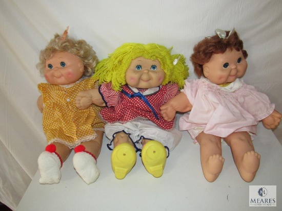 Lot 3 1984 Eugene Baby Dolls Soft Rubber Approximately 21" Tall