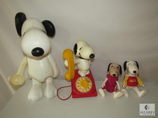 Lot Vintage Snoopy Toys 1 Play Phone