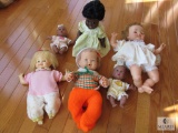 Lot 5 Assorted Vintage Baby Dolls