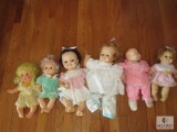 Lot 6 Assorted Vintage Baby Dolls