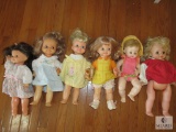 Lot 6 Assorted Vintage Baby Dolls