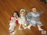 Lot 3 Assorted Vintage Baby Dolls