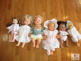 Lot 6 Assorted Vintage Baby Dolls