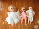 Lot 3 Assorted Vintage Baby Dolls