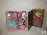 Lot 3 Barbie Winter Rhapsody 1996, Olympic Gymnast 1996, Rapunzel 1994