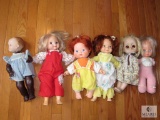 Lot of 6 Assorted Vintage Baby Dolls