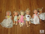 Lot of 6 Assorted Baby Dolls