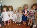 Lot of 6 Large Vintage Baby Dolls