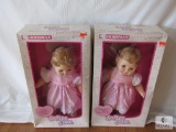 Lot 2 Softee Love Huggable Soft Baby Dolls Cries Ma-Ma Approximately 20