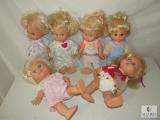 Large Lot of Assorted Baby Face Dolls Poseable Each Approximatley 14