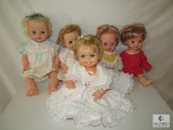 Lot Assorted Vintage Baby Dolls Blinky Eyes & Open Mouths