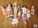 Lot 10 Assorted Vintage Baby Dolls