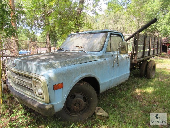 1969 Chevrolet Chevy Flatbed Truck with Side Rails for Parts or scrap