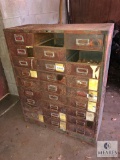 Vintage Metal Parts Drawer Cabinet - Missing some drawers