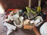 Lot Chainsaws, Propane Tank, License plates, Nails, +